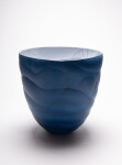 This contemporary porcelain blue vessel is by Paula Murray. Image 5