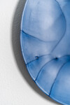 This contemporary horizontal wall composition by Paula Murray is composed of blue porcelain discs. Image 9
