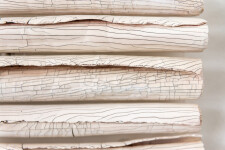 This contemporary white porcelain wall sculpture is by Paula Murray. Image 11