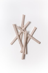 This contemporary sculptural ceramic wall composition is by Paula Murray.