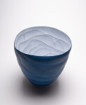This contemporary porcelain blue vessel is by Paula Murray. Image 6