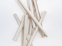 This contemporary sculptural ceramic wall composition is by Paula Murray. Image 6