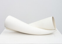 This contemporary white porcelain tabletop sculpture is by Paula Murray. Image 9