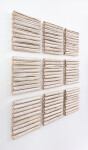 This contemporary white porcelain wall sculpture is by Paula Murray. Image 4