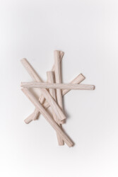 This contemporary sculptural ceramic wall composition is by Paula Murray.