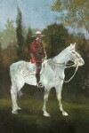 The iconic presence of a Mountie in red serge on a ghostly white horse is set against the epic backdrop of a forested landscape. Image 2