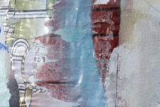 The theater of high fashion is captured in this imaginative mixed media painting by Canadian artist Peter Hoffer. Image 12