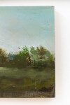 A stand of trees is framed by scumbled washes of blue, white and light pink in this atmospheric landscape by Peter Hoffer. Image 9