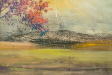This contemporary mixed media landscape featuring a fruit tree is by Peter Hoffer. Image 8