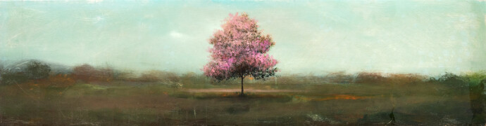 This contemporary landscape painting of a tree was created by Peter Hoffer, respected in the international art world as a fine contemporary …