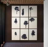 An elegant portfolio of nine woodblock prints creates ‘The Forest’ (Der Wald in German) in this fine series by Peter Hoffer. Image 13
