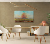 This contemporary mixed media landscape featuring a fruit tree is by Peter Hoffer. Image 10