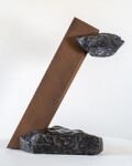 This contemporary indoor metal sculpture was hand forged by Philippe Pallafray. Image 4