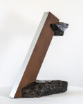 This contemporary indoor metal sculpture was hand forged by Philippe Pallafray. Image 3