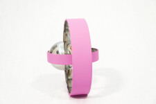 Hot pink pops from this elegant minimalist and modern sculpture created by Philippe Pallafray. Image 7