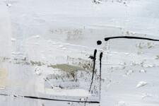 This contemporary large-scale abstract painting is rendered in hues of red, sienna and yellow. Image 9