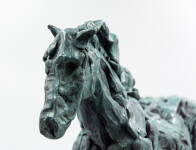 The majesty and power of a horse as it rears up is captured in this dynamic bronze statuette by Canadian sculptor, Richard Tosczak. Image 4