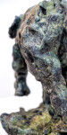 This delightful bronze statuette of a walking baby elephant is highly textured and finished with an elegant sepia patina. Image 7