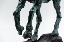 The majesty and power of a horse as it rears up is captured in this dynamic bronze statuette by Canadian sculptor, Richard Tosczak. Image 5