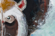 This contemporary acrylic painting of a northern animal is by Rick Rivet. Image 9