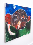 This contemporary acrylic painting of a walrus is by Metis artist Rick Rivet. Image 3