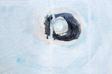 This contemporary painting of a polar bear is by the Metis artist Rick Rivet. Image 12