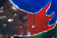 This contemporary acrylic painting of a walrus is by Metis artist Rick Rivet. Image 9