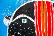 This contemporary painting of a cougar is by the Metis artist Rick Rivet. Image 8