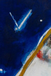 This contemporary acrylic painting of a moon is by Rick Rivet. Image 9