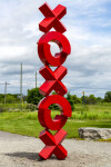 A version of this compelling abstract sculpture was recently installed on a University campus in Indiana. Image 2