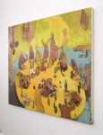In this colourful abstract painting, Montreal artist Robert Wiseman pays homage to the famous 15th century ‘Last Supper’ painting by Leonard… Image 2