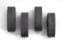 This contemporary wall sculpture by Rod Mireau is made of black wood and resin. Image 2