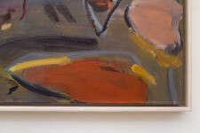 This large contemporary abstract acrylic painting is inspired by nature. Image 5