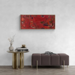 This contemporary abstract painting was inspired by nature. Image 11