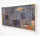 This large contemporary abstract acrylic painting is inspired by nature. Image 4