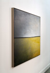 This contemporary painting captures a landscape in golden colors. Image 2