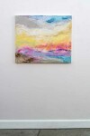 In this abstract landscape by Sharon Kelly, a glorious sunset ablaze on the horizon explodes in a mix of vibrant colours--pink, yellow, and … Image 2