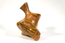 Shayne Dark has elevated the natural beauty of applewood burls by creating unique contemporary sculptures. Image 4