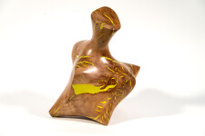Shayne Dark has elevated the natural beauty of applewood burls by creating unique contemporary sculptures. Image 2