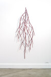 The delicate beauty and elegant form of a single tree bough inspired this bright red contemporary wall sculpture by Shayne Dark. Image 3