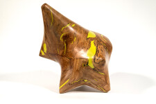 Shayne Dark has elevated the natural beauty of applewood burls by creating unique contemporary sculptures. Image 5