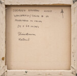 This contemporary mixed media composition was influenced by cubism. Image 9