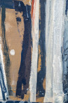 This mixed media contemporary abstract composition is rendered in earthy colours. Image 7
