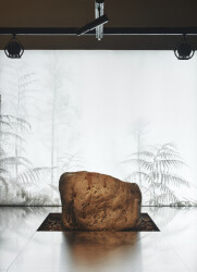 This unique contemporary outdoor sculpture inspired by nature is interactive.