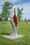 Elegant curves create an imposing sculpture in this new work by Quebec artist Stéphane Langlois. Image 2