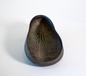 This contemporary ceramic oval-shaped bowl was handbuilt by Steven Heinemann. Image 4