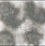 This unique digital print by Steven Heinemann is a triptych that resembles a desert landscape. Image 5