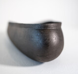 This contemporary ceramic oval-shaped bowl was handbuilt by Steven Heinemann. Image 6