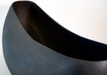 This contemporary ceramic black bowl is by Steven Heinemann. Image 9