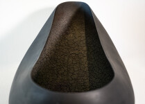 This contemporary ceramic black bowl is by Steven Heinemann. Image 6